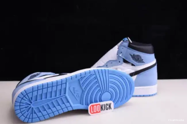 UNIVERSITY HIGH BLACK BLUE AIR WHITE JORDAN RETRO 555088-134 1 0601